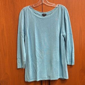 Talbots Light Blue Long Sleeve Top